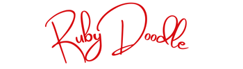 Ruby Doodle Coloring Book Business Logo – Color Your Dreams with Ruby Doodle